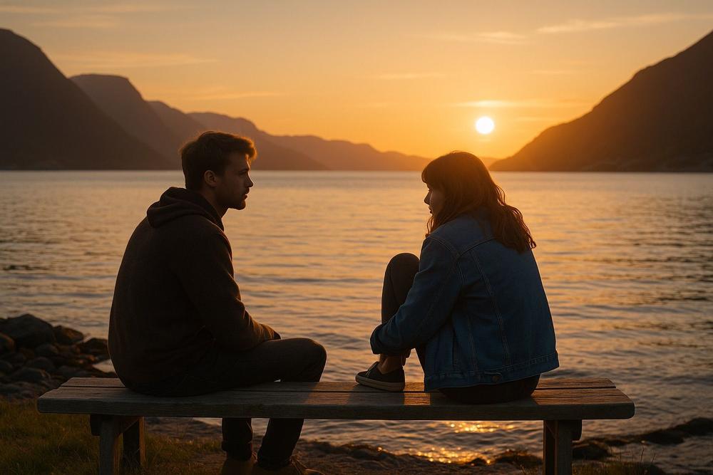 The Evening by the Fjord